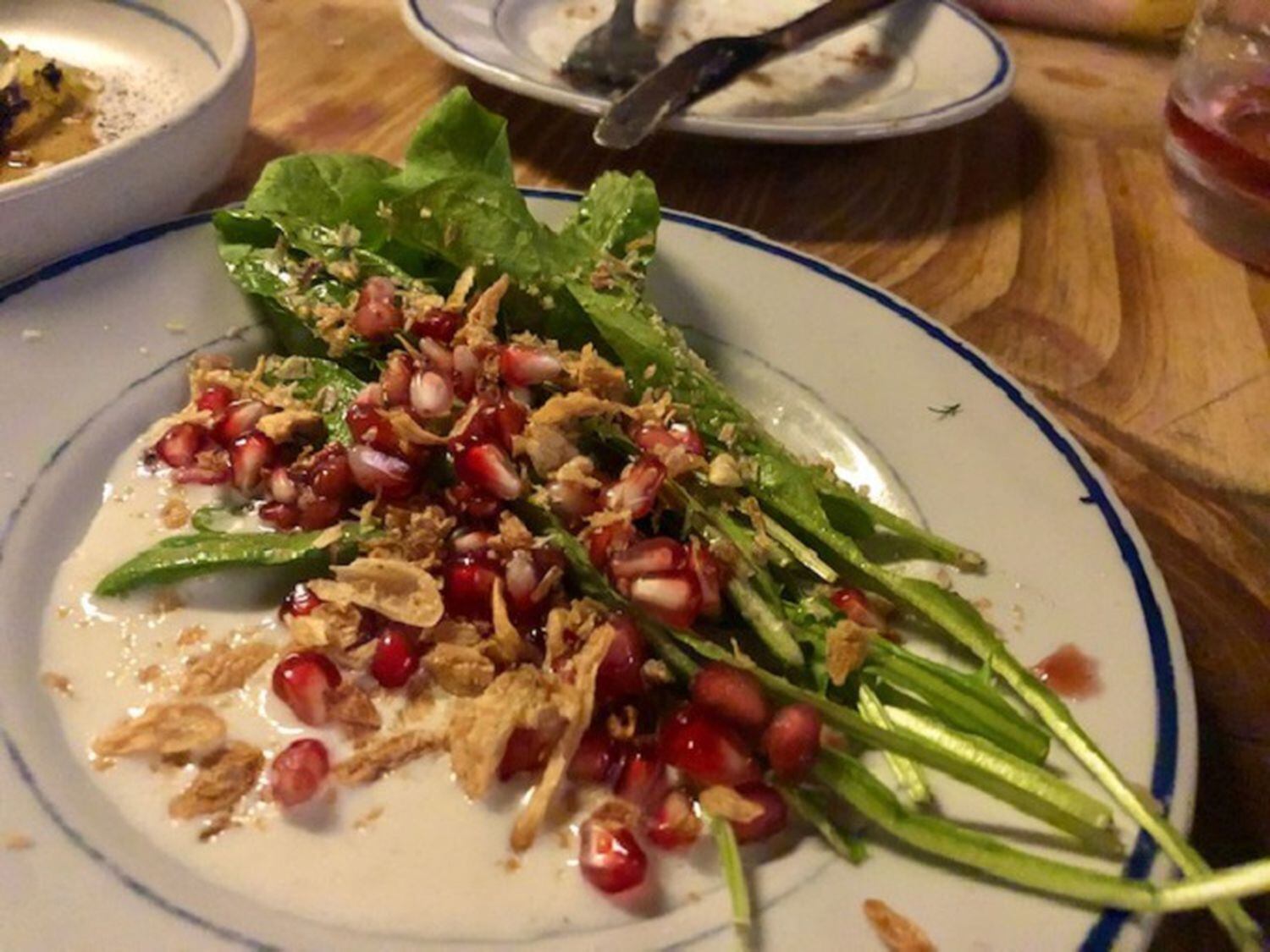 Radicchio con granada.