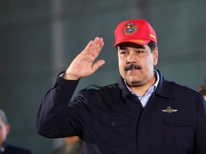 El presidente Nicolás Maduro en Maracay. 