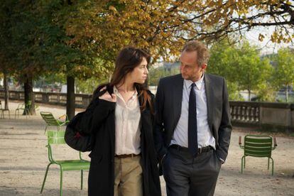 Charlotte Gainsbourg y Beno&icirc;t Poelvoorde, en &#039;3 corazones&#039;.