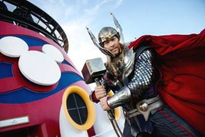 Thor, uno de los personajes que viajan a bordo de los cruceros Disney.