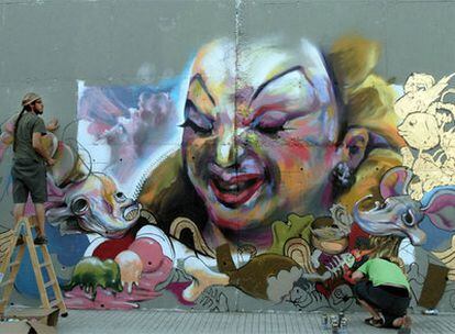 <b><i>Graffiti</b></i> basado en Divine, ganador del certamen celebrado en Linares.