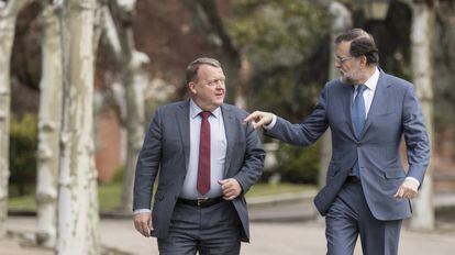Rajoy con Lars Lokke, primer ministro de Dinamarca.