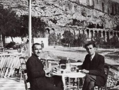 Istrati (dreta), amb el seu amic Nikos Kazantzakis, a Atenes el 1928.