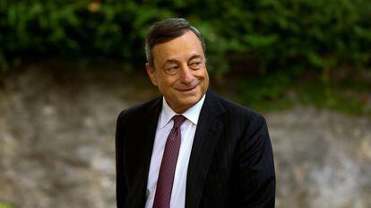 Mario Draghi, presidente del BCE, en Alemania hace una semana.