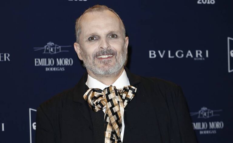 El cantante Miguel Bose, en el tributo de Telva a Naty Abascal, el pasado 9 de octubre.