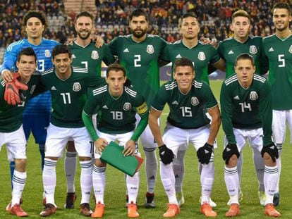 El seleccionado mexicano en noviembre pasado.