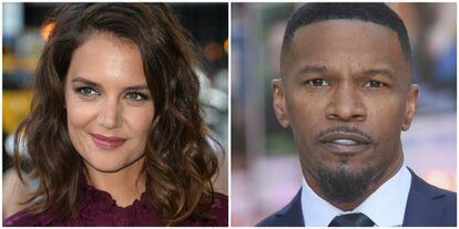 Los actores Katie Holmes y Jamie Foxx.