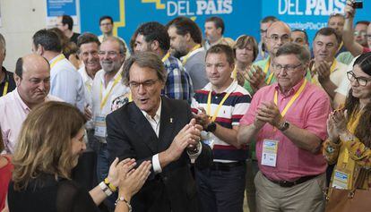 Artur Mas, a l'assemblea del PDeCAT, el 22 de juliol.