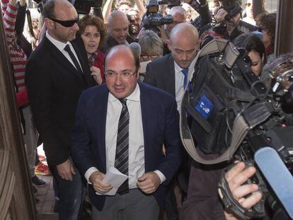 El presidente de Murcia, Pedro Antonio S&aacute;nchez, este lunes. 
