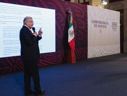 El presidente de México, Andrés Manuel López Obrador revela que el periódico New York Times trabaja en un reportaje con información de la DEA, el 22 de febrero.