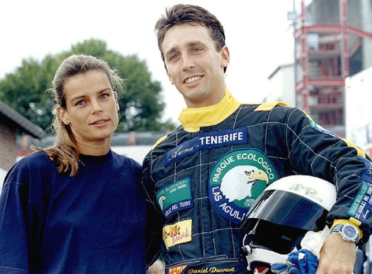 Estefanía de Mónaco con Daniel Ducruet, en 1995, cuando estaban casados.