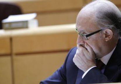 Montoro, ayer en el Senado.