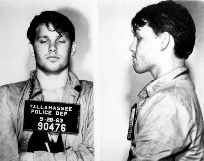 Jim Morrison, detenido en 1963.