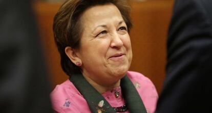 Pilar Farjas el 1 de diciembre, en Bruselas.