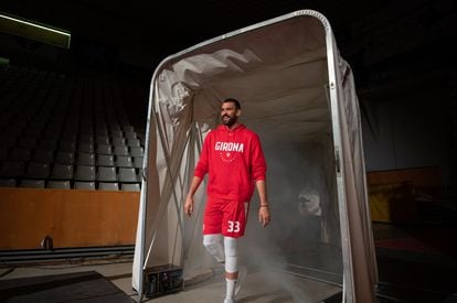 Marc Gasol, on November 25 in the Fontajau pavilion, in his presentation as a player of Bàsquet Girona.