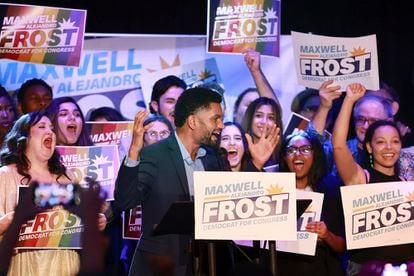 Democrat Maxwell Alejandro Frost, 25, is the first Gen Z congressman. 