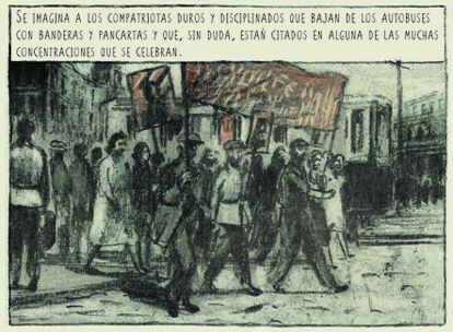 Interior del cómic 'Lubianka', de Felipe Hernández Cava y Pablo Auladell. 