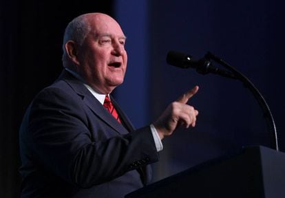 Sonny Perdue, secretario de Agricultura de EE UU.