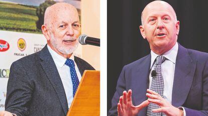 José García Carrión, presidente de la bodeguera, y David Solomon, presidente y consejero delegado de Goldman Sachs. 