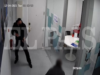 Marin Eugen Sabau, durante el asalto a la sede de Securitas en Tarragona.