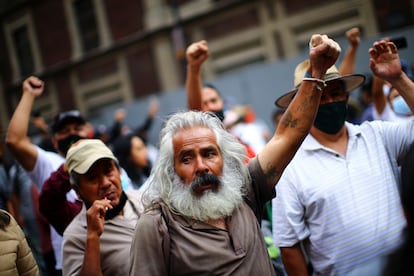 Protesta para exigir justicia por la desaparición de los estudiantes de Ayotzinapa en septiembre del año pasado.