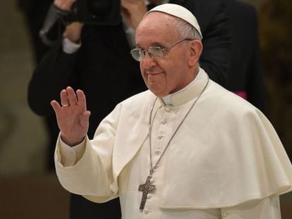 El Papa Francisco durante una audiencia en el Vaticano el 16 de marzo. 