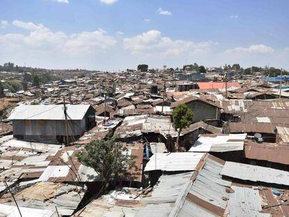 Kibera, el barrio chabolista m&aacute;s grande de Nairobi. 