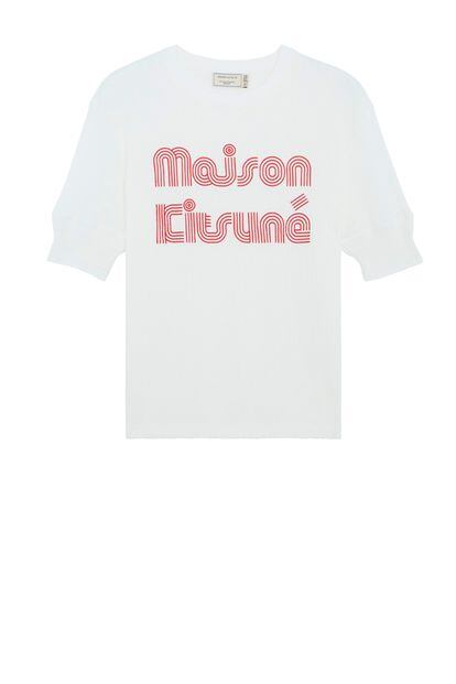 Camiseta de manga corta con logo de Maison Kitsuné (110 euros). Perfecta de cara a la primavera.