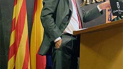 Maragall, en un encuentro empresarial en Lleida.