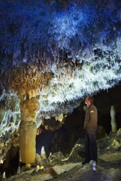 Gruta de El Soplao, en la sierra de Arnero, Cantabria.