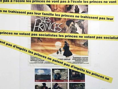 Cartel de 'Les Princes', de Tony Gatlif (1983), con intervención de Guy Debord.