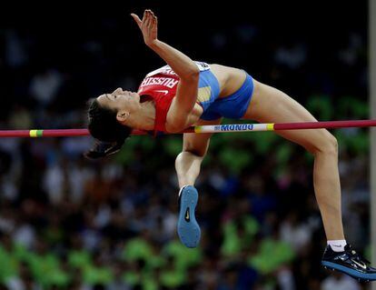 La rusa María Kuchina gana la medalla de oro en la final de salto de altura