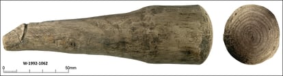 Consolador de madera de Vindolanda.