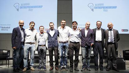 Promotores de Wallapop e inversores de Esade BAN durante el ESADE Alumni Entrepreneurship Day celebrado en junio pasado en Barcelona.