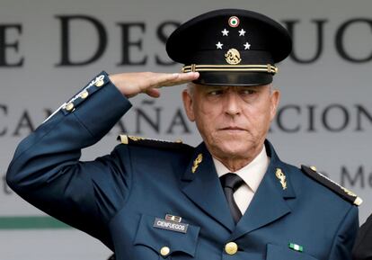 General Salvador Cienfuegos, durante un acto militar en 2016.