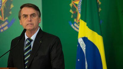 El presidente de Brasil, Jair Bolsonaro, en Brasilia, el pasado 28 de febrero.