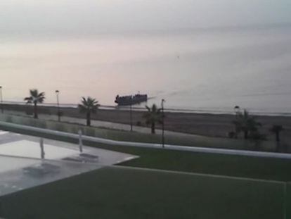La ‘narcopatera’ que une Ceuta con Cádiz y Málaga en media hora. En vídeo, una grabación realizada por un videoaficionado.