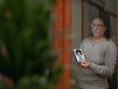 Gisela Ortiz, hermana de uno de las estudiantes desaparecidos del caso La Cantuta, en Lima, Perú el 18 de Mayo de 2023.