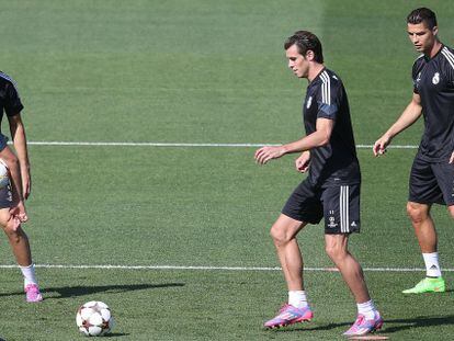 Bale con Ronaldo en Valdebebas