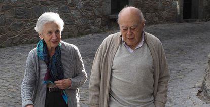 El expresidente catalán Jordi Pujol y su mujer, Marta Ferrusola.