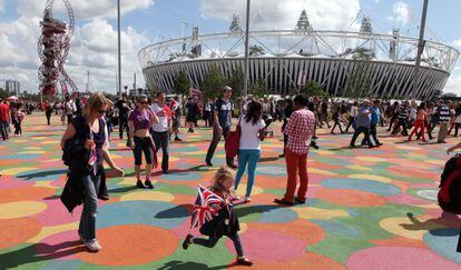 Vista del estadio olímpico de Londres.