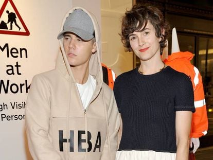 Justin Bieber y Karla Welch el 15 de octubre de 2015 en Beverly Hills (California). 