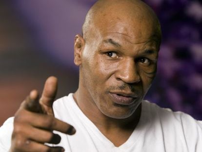 Mike Tyson, en la presentaci&oacute;n de su espect&aacute;culo.