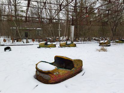 06/02/22. Ciudad de Pripiat próxima a los restos de la central de Chernóbil.  MARÍA SAHUQILLO.