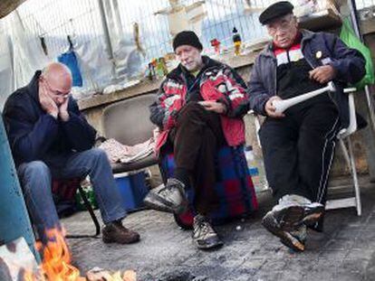 Un grupo de trabajadores de la f&aacute;brica Cubigel en Sant Quirze del Vall&eacute;s