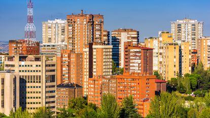 Varios edificios de Madrid.