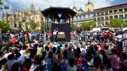 Representación de 'Quacksalver', de la compañía danesa Sofie Krog Teater, estos días en Segovia.