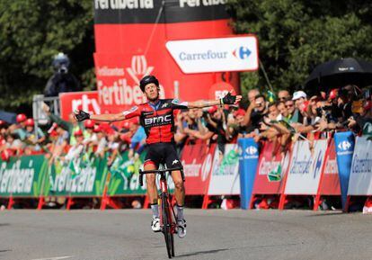 El italiano Alessandro De Marchi (BMC),vencedor en la undécima etapa de la Vuelta.