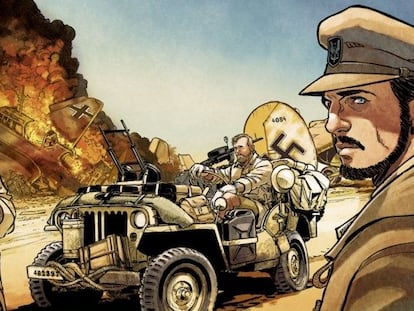 Una viñeta de 'The Regiment', álbum de cómic sobre el SAS.