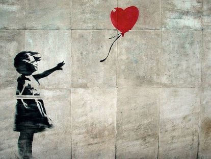 &#039;Ni&ntilde;a con el globo&#039; de Banksy.